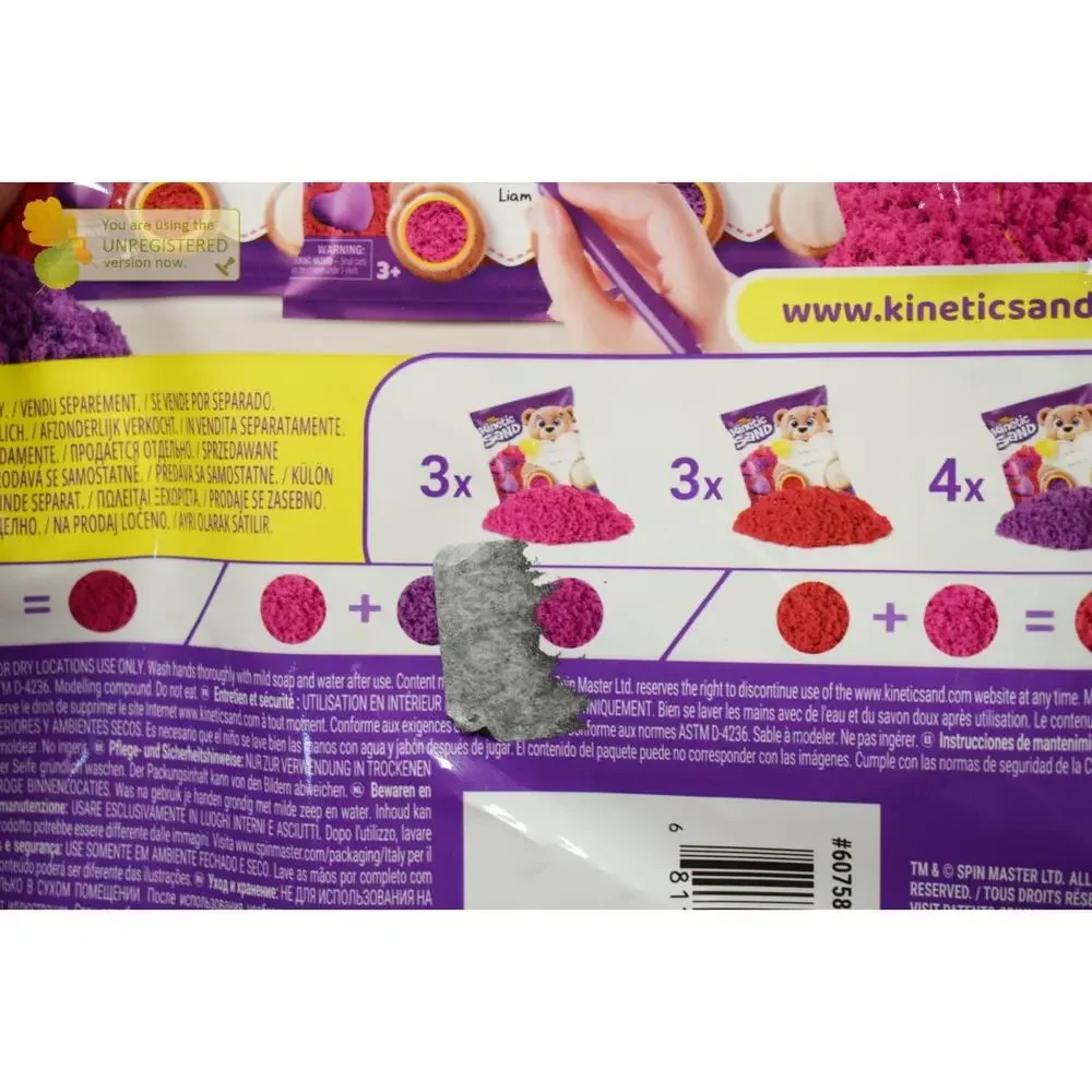 Kinetic Sand Valentine's Day Bag with 10 Pouches